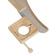 TECTAKE - Étagère murale gris, ensemble décoratif lune et étoiles, bois massif, magnétique, support écouteurs inclus - vignette