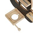 TECTAKE - Étagère murale décorative pirate en bois, pour 40 figurines, magnétique, support inclus, noir, 66,5 x 16,5 x 57 cm - vignette