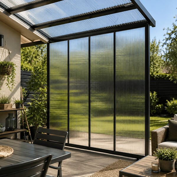 MCCOVER - Lot 14 plaques polycarbonate 4 mm - 500 x 1050 mm alvéolaire translucide Translucide, l.105 cm, L.50 cm - large