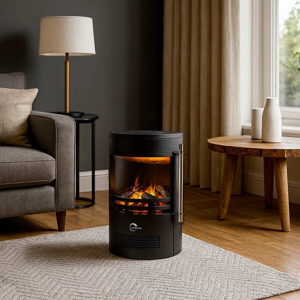 SANNOVER - Poêle Electrique Rond Zefinora 2000 W 41 x 64,5 cm Sannover - large