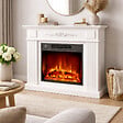 SANNOVER - Cheminée Electrique Belozia 2 000W 80,5 x 90 x 26 cm Blanc Sannover - vignette