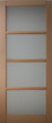 GD MENUISERIES - Porte Coulissante en hetre 4 vitrages H204 X L73 cm - vignette