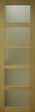 GD MENUISERIES - Porte Coulissante placage chene 5 vitrages H204 X L83 cm - vignette