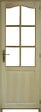 GD MENUISERIES - Bloc Porte Paulownia 6 vitrages (NON FOURNIS) H204 x L83 cm Côte Tableau P.Gauche - vignette