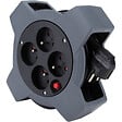 ZENITECH - Enrouleur domestique 5m 4 prises 2P+T - gris et noir - Zenitech - vignette