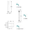 GROHE - Douchette 1 jet Vitalio Joy Cube Stick chromé avec flexible 150 et support carré - vignette