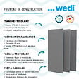 WEDI - Panneau de construction 250 x 90 x 5 cm - vignette