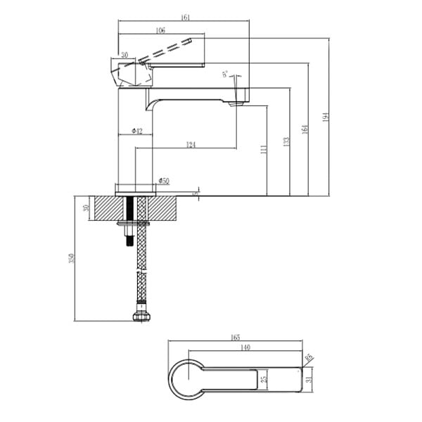 VILLEROY & BOCH - Architectura Mitigeur Monocommande pour Lavabo, sans vidage, Chrome (TVW10300400161) - large