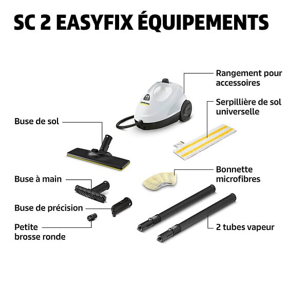 KARCHER - Nettoyeur vapeur SC2 EasyFix - 1500W - large