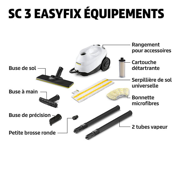 KARCHER - Nettoyeur vapeur SC3 EasyFix - 1900W - large