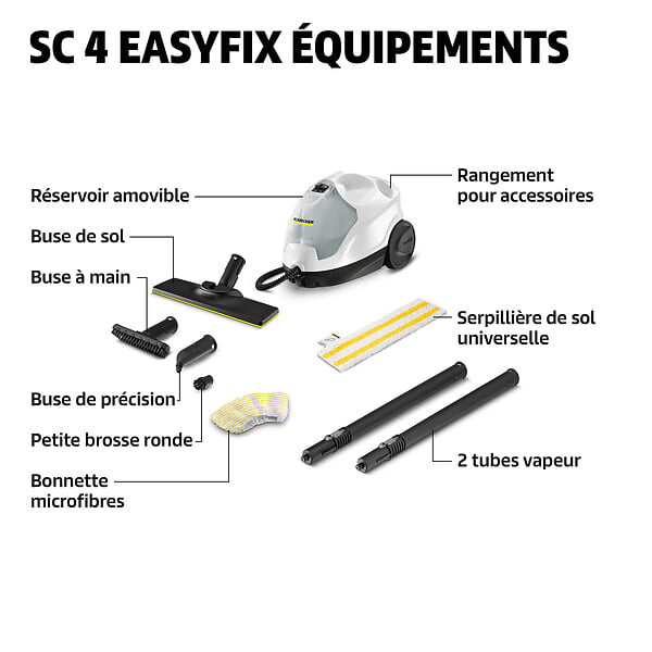 KARCHER - Nettoyeur vapeur SC4 EasyFix - 2000W - large