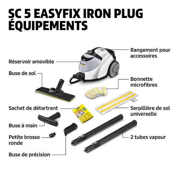 KARCHER - Nettoyeur vapeur SC5 EasyFix - 2200W - large
