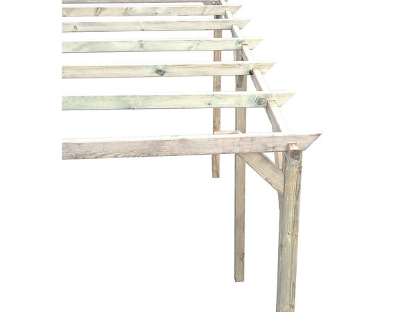 HABITAT ET JARDIN - Carport voiture en bois "Sunny" 3 x 5 m - large
