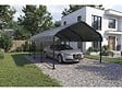 HABITAT ET JARDIN - Carport abri de voiture en métal "Phoenix" - 13,5 m² - Gris - vignette