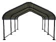 HABITAT ET JARDIN - Carport abri de voiture en métal "Phoenix" - 13,5 m² - Gris - vignette