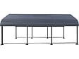 HABITAT ET JARDIN - Carport abri de voiture en métal "Phoenix" - 13,5 m² - Gris - vignette