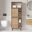HABITAT ET JARDIN - Meuble de salle de bain en bois "ON10C" - 60 x 46 x 161 cm - Marron - vignette