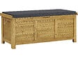 HABITAT ET JARDIN - Coffre de jardin "Gana" en bois - 125 x 60 x 55 cm - Marron - vignette