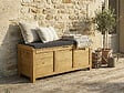 HABITAT ET JARDIN - Coffre de jardin "Gana" en bois - 125 x 60 x 55 cm - Marron - vignette