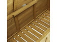 HABITAT ET JARDIN - Coffre de jardin "Gana" en bois - 125 x 60 x 55 cm - Marron - vignette