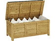 HABITAT ET JARDIN - Coffre de jardin "Gana" en bois - 125 x 60 x 55 cm - Marron - vignette