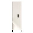 HABITAT ET JARDIN - Armoire multifonctionnelle en bois "Jienna" - 50 x 36 x 165 cm - Blanc - vignette
