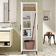 HABITAT ET JARDIN - Armoire multifonctionnelle en bois "Jienna" - 50 x 36 x 165 cm - Blanc - vignette