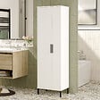 HABITAT ET JARDIN - Armoire multifonctionnelle en bois "Jienna" - 50 x 36 x 165 cm - Blanc - vignette