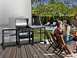 HABITAT ET JARDIN - Barbecue à gaz cuisine d'extérieur - 12 kw - 4 brûleurs - Noir - vignette