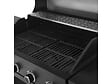 HABITAT ET JARDIN - Barbecue à gaz cuisine d'extérieur - 12 kw - 4 brûleurs - Noir - vignette