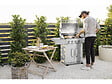 HABITAT ET JARDIN - Barbecue gaz en inox avec 5 brûleurs dont 1 latéral "Brazzo" - 118 x 57 x 104 cm - Gris clair - vignette