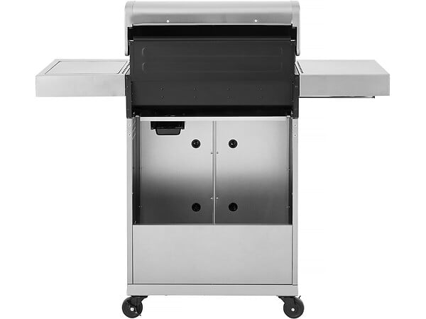 HABITAT ET JARDIN - Barbecue gaz en inox avec 5 brûleurs dont 1 latéral "Brazzo" - 118 x 57 x 104 cm - Gris clair - large