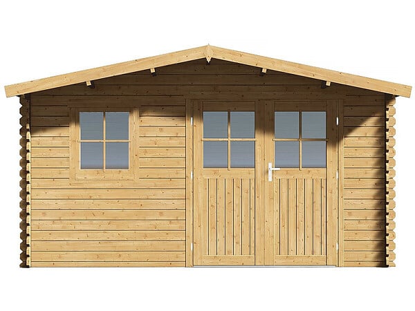 HABITAT ET JARDIN - Abri de jardin bois "Belval" - 18,75 m² - 28 mm - large