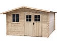 HABITAT ET JARDIN - Abri de jardin en bois 14m² "Oz" - 388 x 298 x 225 cm - 28 mm - vignette