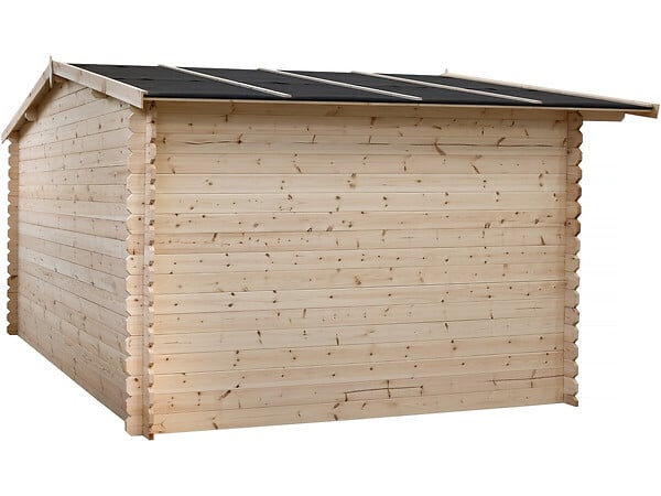 HABITAT ET JARDIN - Abri de jardin en bois 14m² "Oz" - 388 x 298 x 225 cm - 28 mm - large