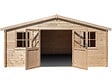 HABITAT ET JARDIN - Abri de jardin bois "Alex" - 20.20 m² - 4.80 x 4.00 x 2.39 m - 28 mm - vignette