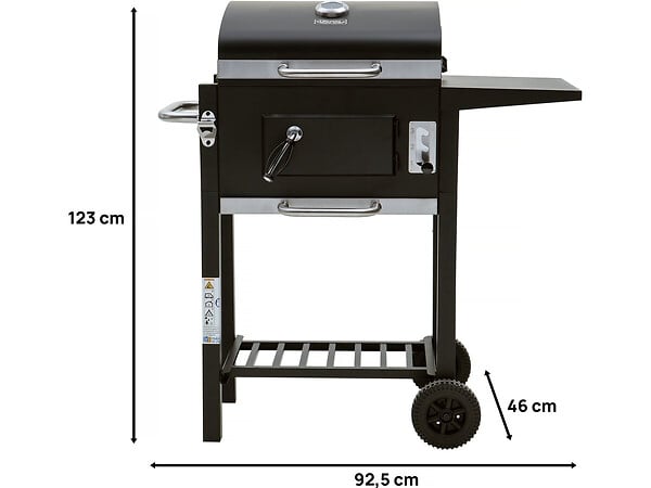 HABITAT ET JARDIN - Barbecue charbon de bois "Vicomte" - 92.5 x 46 x 123 cm - large