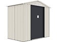 HABITAT ET JARDIN - Abri de jardin métal "Nebraska" - 2.71 m² - Beige/gris anthracite - vignette