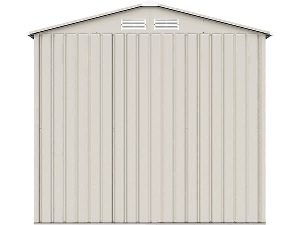 HABITAT ET JARDIN - Abri de jardin métal "Nebraska" - 2.71 m² - Beige/gris anthracite - large