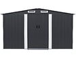 HABITAT ET JARDIN - Abri de jardin métal avec porte coulissante "Boston" - 13 m² - Gris - vignette