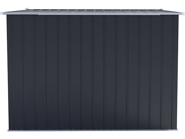 HABITAT ET JARDIN - Abri de jardin métal avec porte coulissante "Boston" - 8 m² - Gris - large