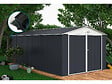 HABITAT ET JARDIN - Garage métal  " Houston" - 18,56m² avec gouttière - Anthracite - vignette