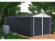 HABITAT ET JARDIN - Garage métal  " Houston" - 18,56m² avec gouttière et récupérateur d'eau - Anthracite - vignette