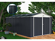 HABITAT ET JARDIN - Garage métal " Houston" - 18,56 m² avec panneau solaire - Anthracite - vignette