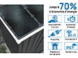 HABITAT ET JARDIN - Garage métal " Houston" - 18,56 m² avec panneau solaire - Anthracite - vignette