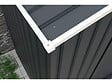HABITAT ET JARDIN - Garage métal " Houston" - 15,36 m² avec gouttière  - Anthracite - vignette