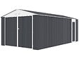 HABITAT ET JARDIN - Garage en métal "Houston" 18,56m²  - Anthracite - vignette