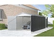 HABITAT ET JARDIN - Garage en métal "Houston" 18,56m²  - Anthracite - vignette