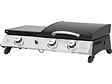 HABITAT ET JARDIN - Plancha gaz avec couvercle "Rasio" - 7.5 KW - 3 brûleurs - Noir - vignette