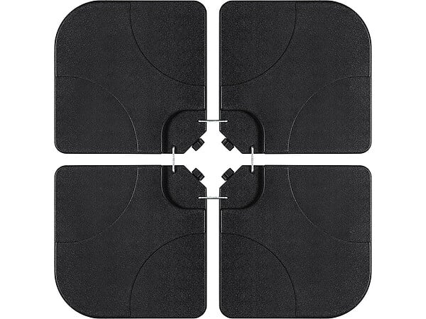 HABITAT ET JARDIN - Pied de parasol 4 dalles à lester jusqu'à 3 x 3 - 52L - Noir - large